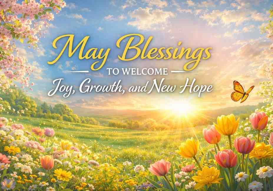 May Blessings to Welcome Joy, Growth, and New Hope
